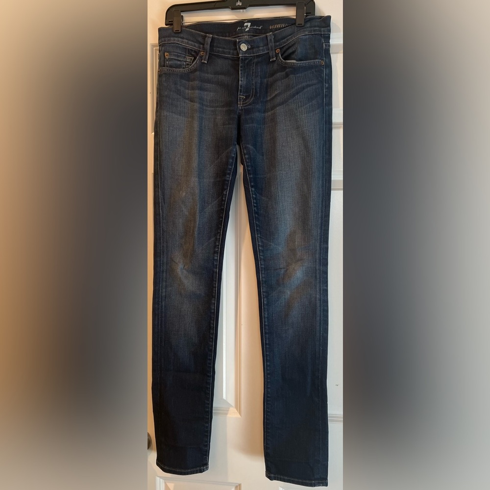 7 for all mankind blue jeans